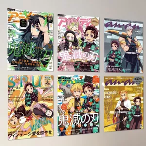 Bộ Poster Sát Quỷ 20 Chiếc – Tanjiro Kamado, Nezuko & Kyojuro Rengoku A4 Anime Nghệ Thuật Treo Tường Áp Phích Cho Phòng Ngủ Ký Túc Xá Trang Trí Phòng