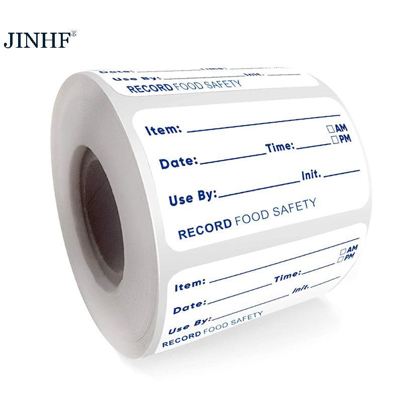 JINHF 500 Cái / cuộn Bếp Stier Tủ Lạnh Tủ Đông Bảo Quản Thực Phẩm Ngày Nội Dung Nhãn HOT