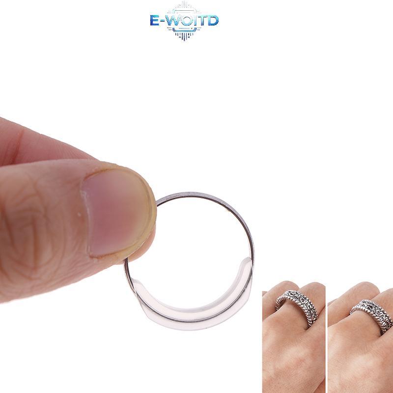 Miếng đệm bảo vệ vòng E-WOITD 8 chiếc Bộ điều chỉnh kích thước vô hình cho vòng rời Silicone trong suốt An toàn và thoải mái khi tặng E-WOITD
