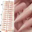 CANAMEK 30 Cái Đơn Giản Màu Da Hồng Móng Tay Giả Móng Tay Dài Bộ Móng Tay Giả Bấm Móng Tay Trên Móng Tay Full Cover Móng Tay Dụng Cụ Làm Móng Tay CSF