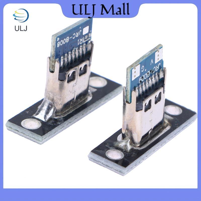 ULJ 10 chiếc USB 3.1 Type C Soet có tấm cố định vít Type-C USB Ja 3.1 Type-C 2Pin 4Pin Cổng kết nối nữ Ja Cổng sạc.