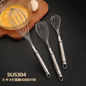 Thép không gỉ 304 Máy Đánh Bánh Hộ Gia Đình Dụng Cụ Làm Bánh Kem Trộn Bột Sữa Bọt Hướng Dẫn Sử Dụng Đánh X3CO