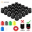 JCSYFAC 10 Chiếc Xe Máy Xe Đạp Xe Đạp Đa Năng Ô Tô Nắp Van Bánh Xe Nhựa Lốp Thân Không Khí Nắp Bụi Lốp Van Nắp Mới