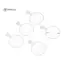 < WHPHous-t > Ống kính lăng kính quang học 1Pc nhãn khoa để kiểm tra thị lực chính xác với vành kim loại an toàn cho ống kính dùng thử đẹp