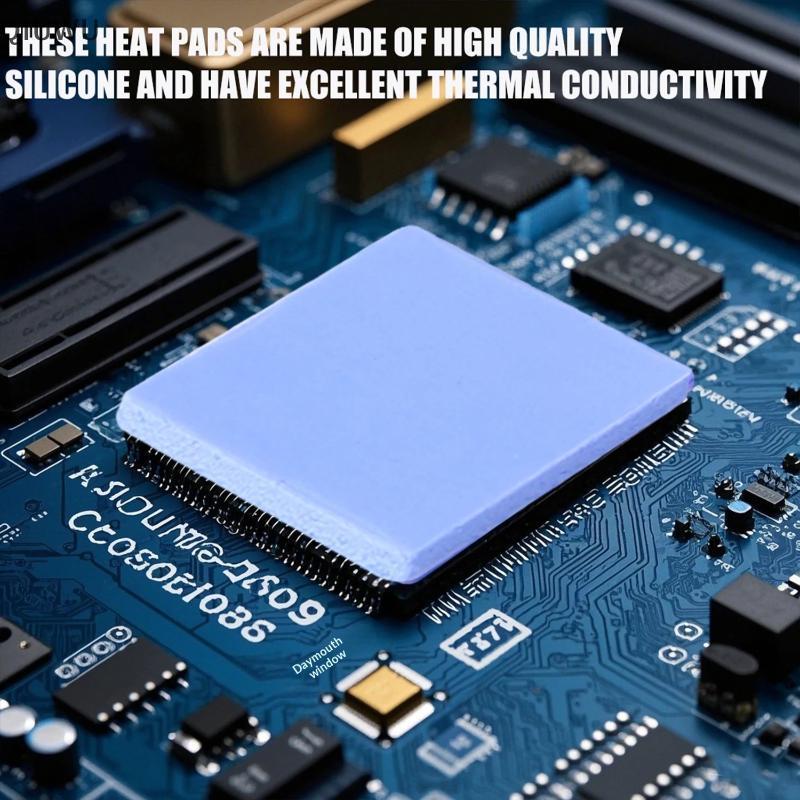 QIUWU 100 Miếng đệm silicon cách nhiệt Chịu nhiệt độ cao cho đồng hồ thông minh Dụng cụ điện tử nhỏ.