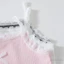 6M-3Y Bé Gái Xe Tăng Áo 3 Cái / gói Thời Trang Mùa Hè Ren Viền Không Tay Có Gân Camisole