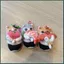 YT4 Mướp Sang Trọng Dễ Thương Sushi Cá Mập Mèo Sang Trọng Túi Quyến Rũ Hoạt Hình Mèo Con Mặt Dây Chuyền Ba Lô Trang Trí