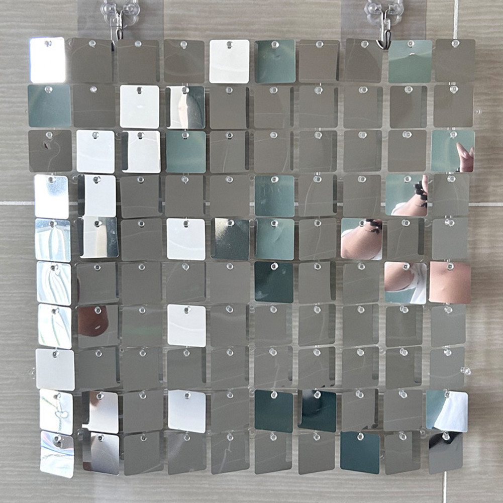 Vuông Sequin Treo Tường Đảng Phông Nền Sự Kiện Đám Cưới Trang Trí Sinh Nhật Đám Cưới