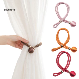 Linh hồn| Không có khóa rèm khoan, Dây buộc rèm Polyester co giãn 50cm, Giữ không hư hỏng cho căn hộ cho thuê và không gian chung