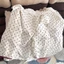 Bộ đồ ngủ bộ đồ mặc nhà ngọt ngào họa tiết hoạt hình vải cotton mây, dài tay quần dài, dành cho mùa xuân thu