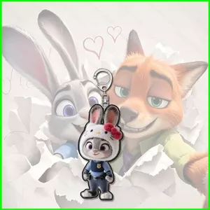 HT3 Zootopia 2 Nick Wilde Judy Hopps Ba Lô Acrylic Dễ Thương Móc Khóa Cặp Đôi Quà Tặng Quyến Rũ TH3