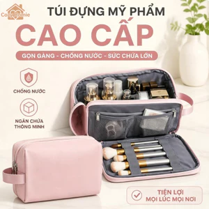 Túi đựng mỹ phẩm, túi du lịch, chất liệu PU chống thấm nước, dung tích lớn, nhẹ và bền, túi du lịch thiết yếu