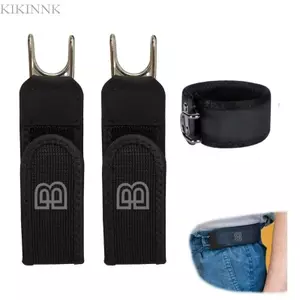 KIKIN Móc Kim Loại Chức Năng Co Giãn Dây Thắt Lưng Unisex Buckle-Less Co Giãn Vô Hình Dây Thắt Lưng Đóng Cửa Cho Công Việc Ngoài Trời Da