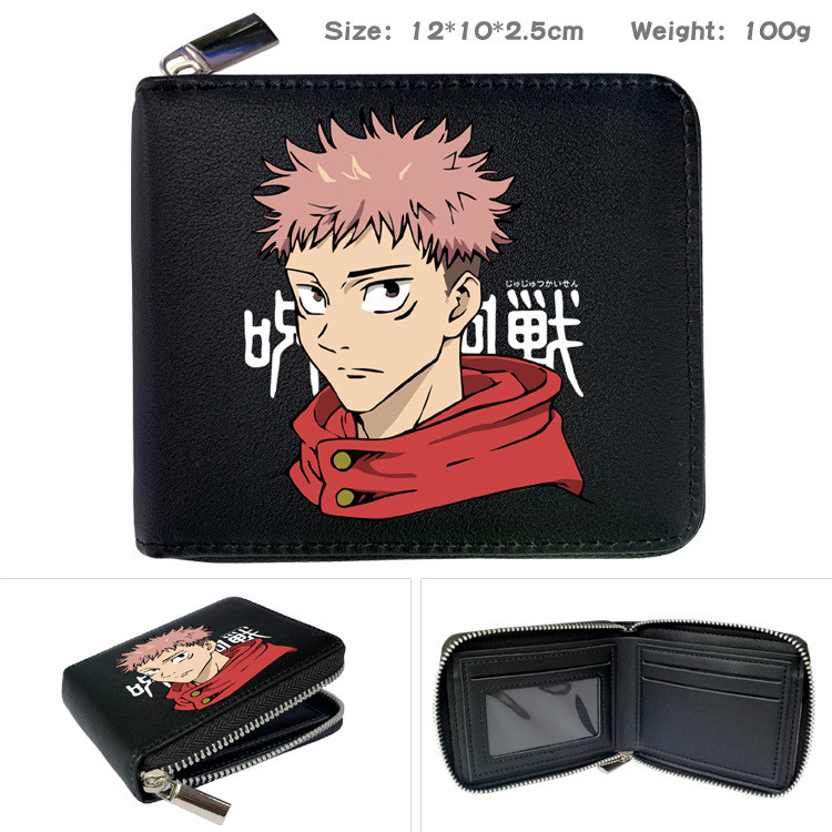 Trẻ em Jujutsu Kaisen Ví Anime In Hình Túi Dây Kéo Ngắn Cho Đồ Dùng Học Tập Và Lưu Trữ Hàng Nhỏ Hàng Ngày