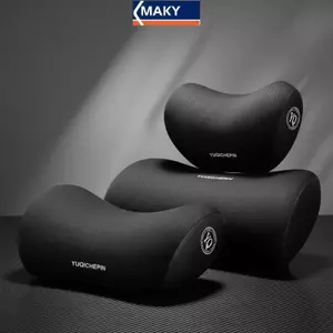 MAKY Luxury Car Memory Foam Ne Gối thắt lưng Ba Đệm thoáng khí Phù hợp cho mọi mùa VN