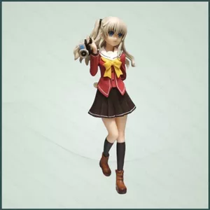 YT4 Charlotte Tomori Nao Anime Nhân Vật Hành Động Đồng Phục Trường Máy Ảnh Ver Để Bàn Trang Trí