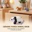 Gốm Động Vật Tủ Núm Gấu Trúc Cáo Koala Một Lỗ Nội Thất Ngăn Kéo Tay Cầm