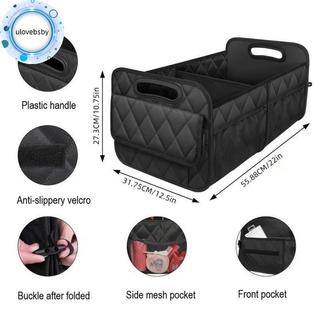 Ulovebsby Car Trunk Storage Organizer cho SUV 6 Nhà thơ rộng rãi Thích hợp để mua sắm Dã ngoại gia đình và sử dụng hàng ngày VN