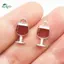 Springevenstar Men Chai Thủy Tinh Quyến Rũ Mạ Vàng Cạnh Nhẹ Cho DIY Trang Sức Làm Ngày Lễ Đảng Đánh Dấu Thủ Công Springevenstar