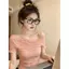 Summer Hot Girl eo hẹp thon gọn hơn Cổ chéo lệch vai ngắn tay-