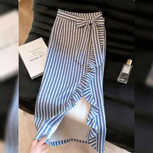 Sọc Ren-Up Váy Thời Trang Đi Lại Phong Cách Cao Cấp Ôm Hơn Nhìn Không Đều Váy Dài Sang Trọng Mùa Hè 2026 Phong Cách Mới