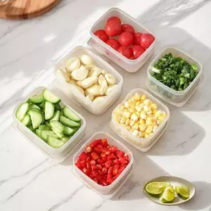 SWEET Hộp Bảo Quản Thực Phẩm Trong Suốt Nhà Bếp Kín Hộp Bảo Quản Tủ Lạnh Thịt Đông Lạnh Rau Củ Tươi Giữ Hộp Đựng n