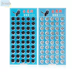 JVSUB 50 Cặp / bộ Nút Chụp Tự Làm Thêu Sò Nút Bấm Bằng Thép Không Gỉ