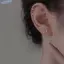 Bluelover 1 Cặp Thời Trang Hợp Thời Trang Mini Zircon Bông Tai Dành Cho Nữ Bé Gái Hình Học Hàng Ngày Bông Tai Nhỏ Xương Tai Móng Tay Trang Sức Phụ Kiện Mới