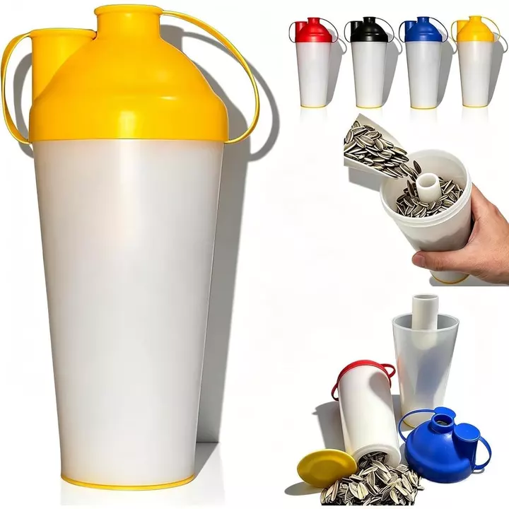 Cốc đựng hạt giống chống nắng, Hộp đựng đồ ăn nhẹ du lịch thể thao ngoài trời có thể tái sử dụng cho hạt giống & vỏ có thể tái sử dụng, Hộp đựng đồ ăn nhẹ du lịch thao ngoài trời di động cho hạt bí ng