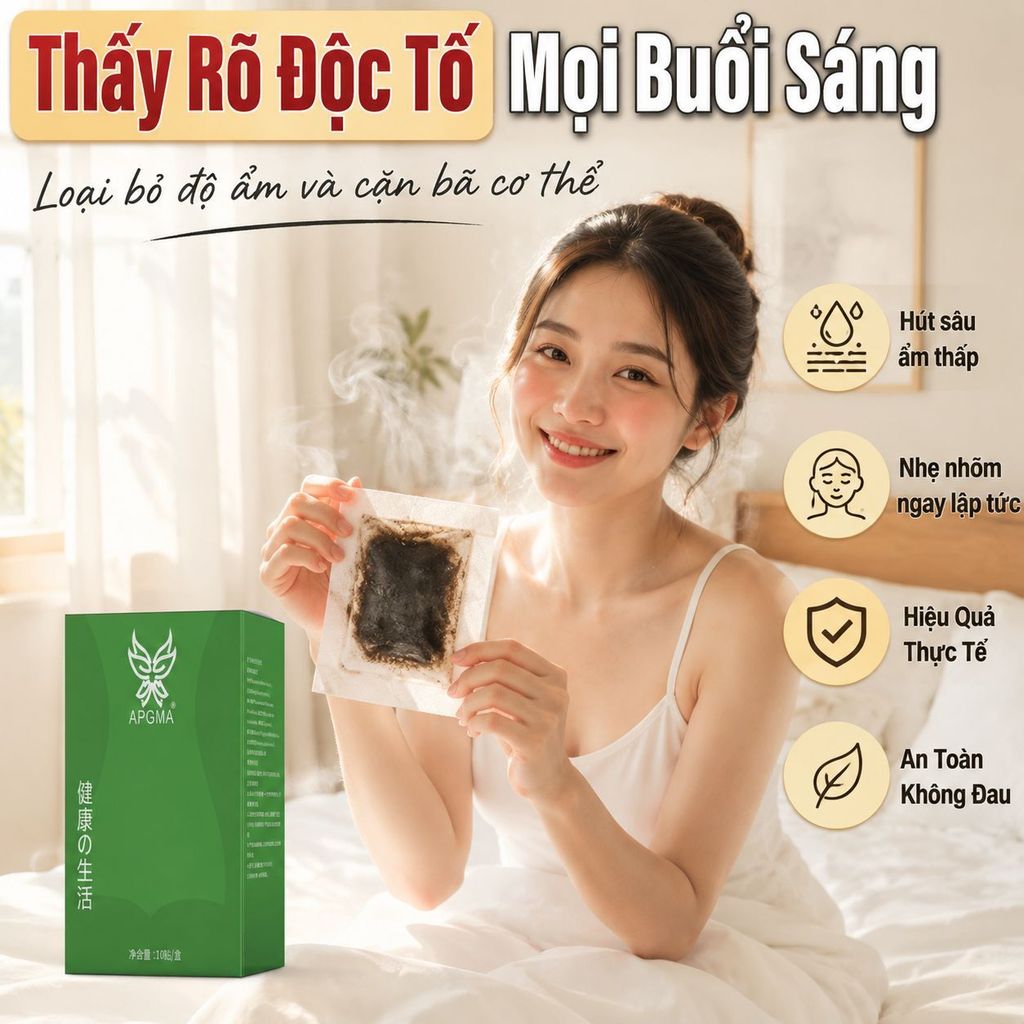 ⚡Miếng dán thải độc hạ đường huyết tự nhiên | Miếng dán tan mỡ khử ẩm siêu giảm cân| Miếng dán massage đốt calo săn chắc