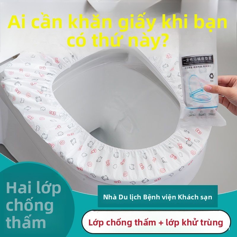 Thảm vệ sinh hai lớp dày dùng một lần Vải không dệt Du lịch tại nhà Vệ sinh ngoài trời