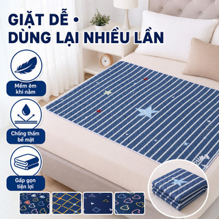 Tấm cách ly nước tiểu điều dưỡng – Chống thấm, mềm mại, thân thiện da – Giặt được, bền bỉ – Dành cho người lớn & trẻ em