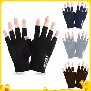 Chống Tia UV Nam Nữ Găng Tay Câu Cá Chống Trượt Mùa Xuân Mùa Hè Băng Thoáng Khí Đi Xe Đạp Găng Tay Thể Thao Câu Cá