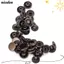Bộ nút bấm NICOLOO 50set, Chất liệu bằng đồng thau Kích thước 12,5mm Dây buộc kim loại, Dây buộc chụp bằng da hình nút tròn phong cách cổ điển cho quần áo