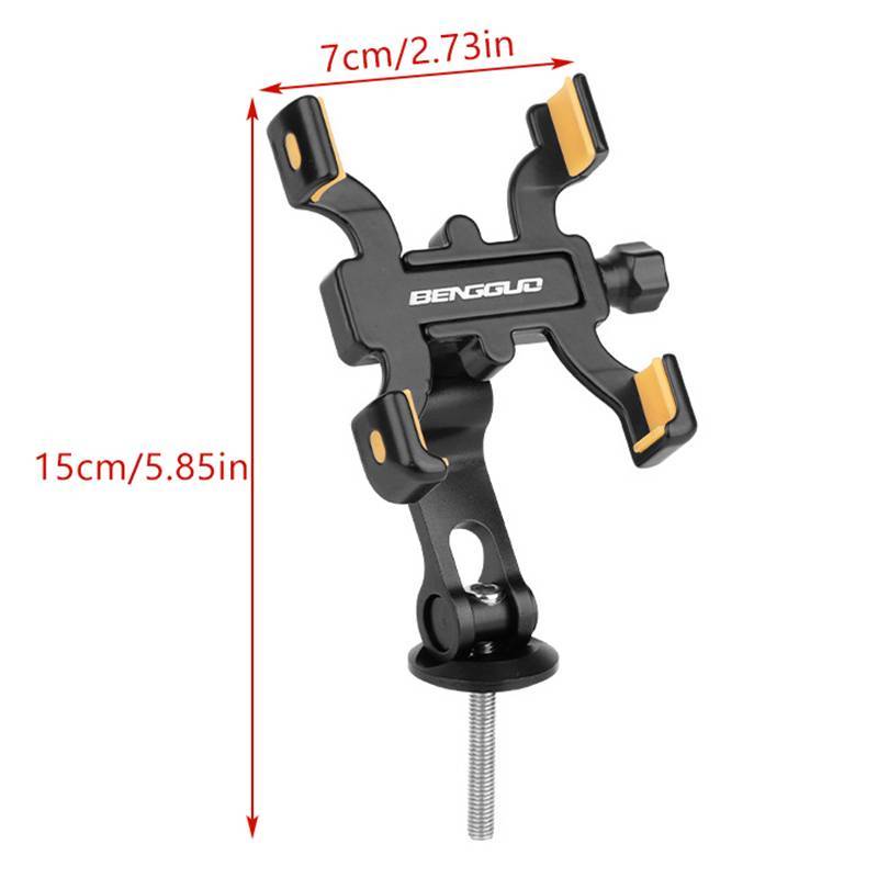 GOAY Giá đỡ điện thoại xe đạp Hợp kim nhôm Giá đỡ điện thoại di động Xoay 360 độ Tay cầm có thể điều chỉnh Braet VN