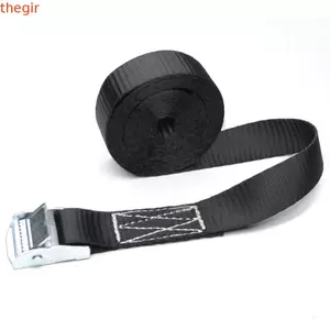 Dây đeo mi THEGIRL8B, Đai buộc dây buộc Dacron lực kéo 400 kg, Lắp đặt đơn giản Dây buộc màu đen với khóa kim loại Dây kéo Ratchet chắc chắn Cố định hành lý