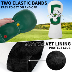 Vỏ Bảo Vệ Golf Phục Vụ Bằng Gỗ Fairway Bằng Gỗ Đa Năng Nắp Bao Hoa Anh Đào Thêu Đồ Chơi Golf Phụ Kiện Vỏ Gỗ