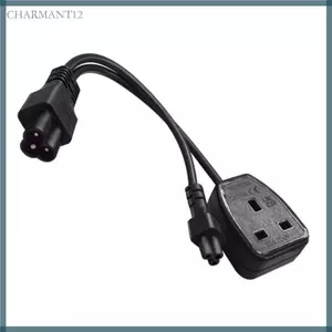 Char Dây cáp nối dài công suất ngắn C6 Đầu vào C5 và Ổ cắm Vương quốc Anh Chiều dài 30cm