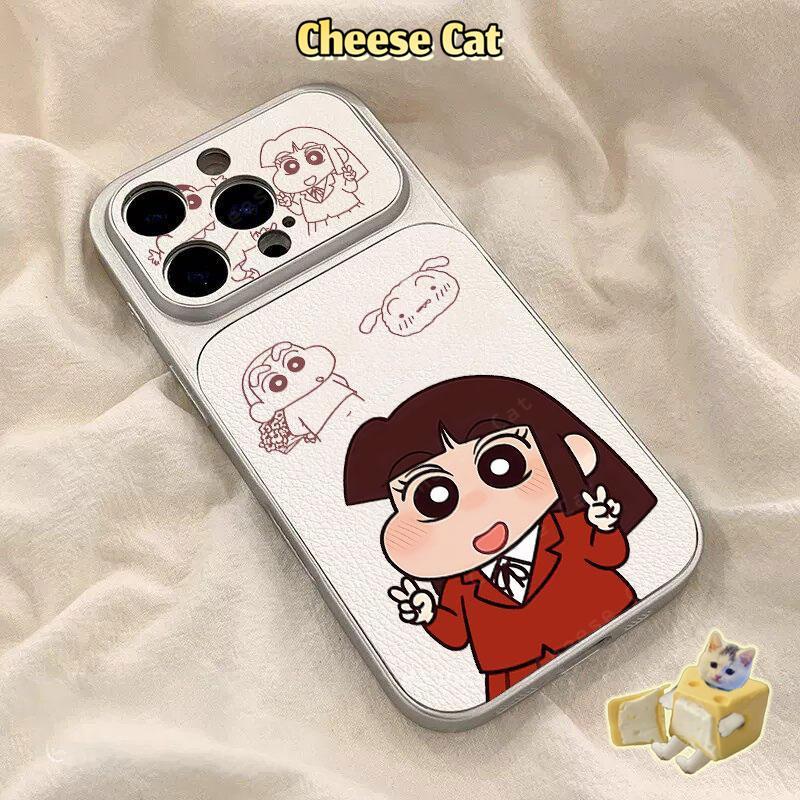 Ốp điện thoại hoạt hình cặp đôi chụp ảnh cho iPhone 13 14 15 Plus 16 17 Pro Max XR Xs Max 11 12 Pro Da bảo vệ