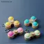 # HB # Light Up Steamed Bun Móc khóa Clier Giảm căng thẳng Đồ chơi Fidget dễ thương để nghiên cứu công việc giảm lo âu.