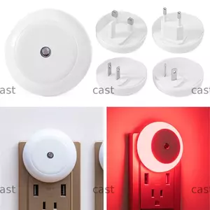 Đèn ngủ Led CAST Nội thất gia đình Đèn đỏ Rotundity Đèn phòng ngủ Đèn cảm ứng điều khiển