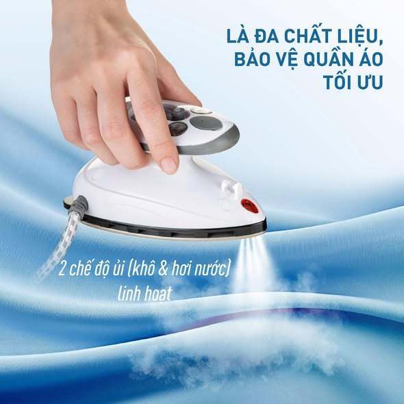 Bàn Ủi Du Lịch Mini GKÖCH Nội Địa Đức 420W Ủi Hơi Nước & Ủi Khô Bảo Hành 24 Tháng