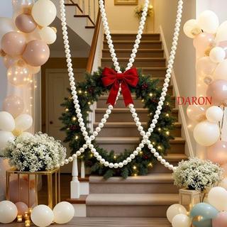 Trang trí dây ngọc trai DARON, Trang trí vòng hoa ngọc trai DIY lãng mạn, Trang trí cầu thang đám cưới thanh lịch Trang trí sinh nhật Dây ngọc trai 3D Mặt dây chuyền tắm cô dâu