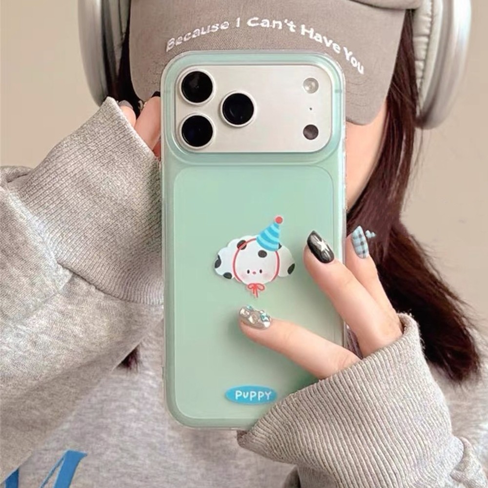Ốp điện thoại mờ hình động vật hoạt hình Jelly cho iPhone 17 Pro Max 16 15 Pro Max Vỏ bảo vệ chống sốc