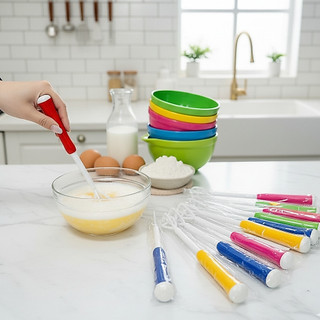 Cây đánh bọt cà phê, đánh trứng bằng nhựa, inox Vạn Lợi an toàn, tiện dụng - Phương Trang