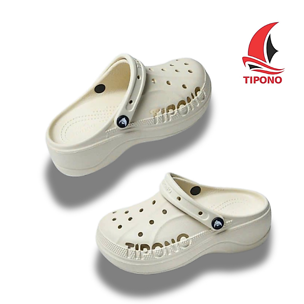 TIPONO LM71 [Tặng Charm Ngẫu Nhiên] Dép Sục Nữ EVA Đế Cao 5-6cm Êm Nhẹ Chống Trượt Đi Hằng Ngày