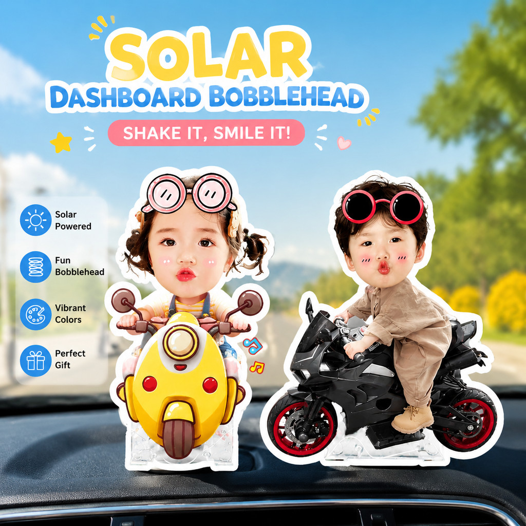 Lắc đầu đồ trang trí tùy chỉnh cặp đôi bé avatar DIY nội thất ô tô trang trí ô tô đồ trang trí bập bênh món quà âm nhạc