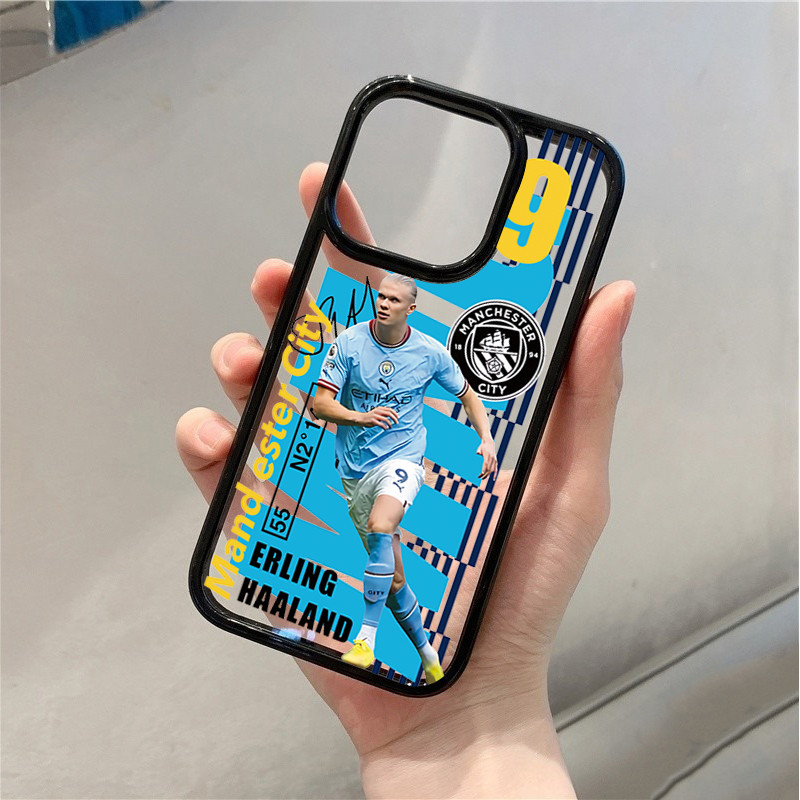Ốp Điện Thoại Trong Suốt Cho iPhone 16 15 11 12 13 14 Pro 17 Max 7 8 Plus 16e SE2 X XS Max XR Bóng Đá Siêu Sao Chống Sốc