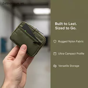 # HB # Ví nhỏ Nylon 1 chiếc Hộp đựng thẻ đa chức năng chống nước mỏng dành cho chuyến đi ngắn Sử dụng Unisex.