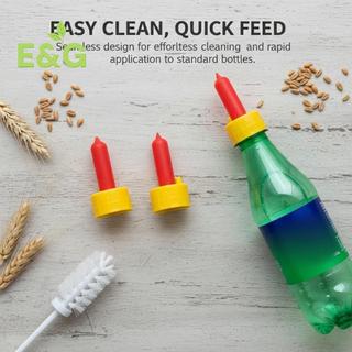 [E.G-t] 10 Chiếc Dê Mềm Núm Vú Thú Cưng Silicone Đặc Biệt Miệng Sữa Cho Bé Động Vật Nhỏ Thịt Cừu Bình Sữa Cừu Coke Chai Núm Vú Đỏ Mới